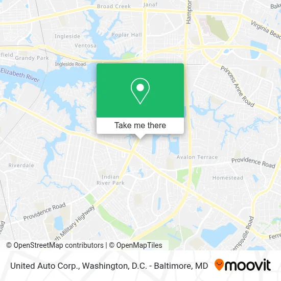 United Auto Corp. map