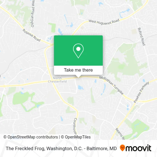 The Freckled Frog map