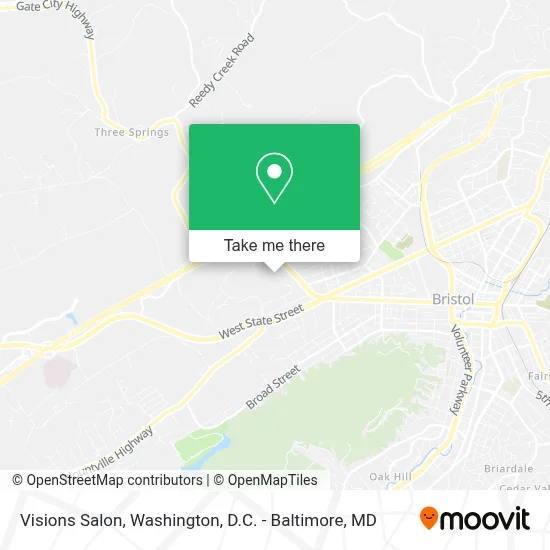 Visions Salon map