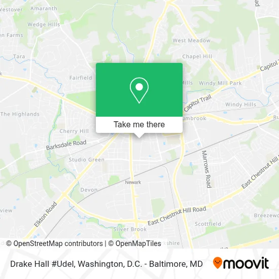 Drake Hall #Udel map