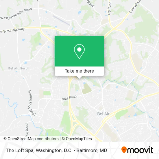 The Loft Spa map