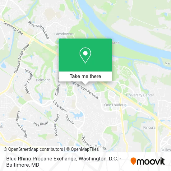 Blue Rhino Propane Exchange map