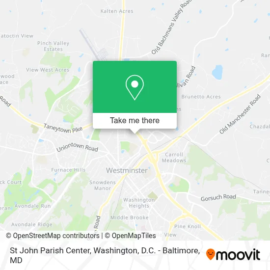 St John Parish Center map