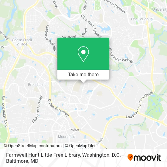 Farmwell Hunt Little Free Library map