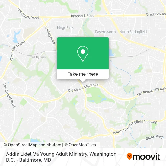 Addis Lidet Va Young Adult Ministry map