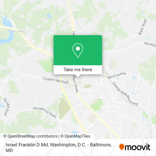 Israel Franklin D Md map