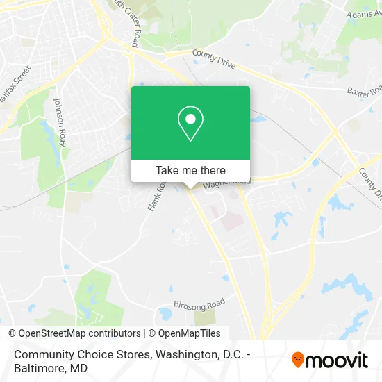 Community Choice Stores map