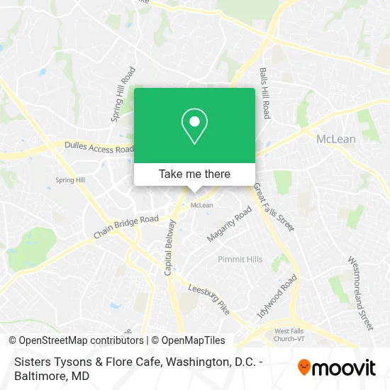 Sisters Tysons & Flore Cafe map