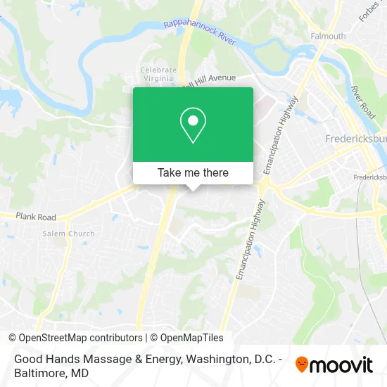 Good Hands Massage & Energy map