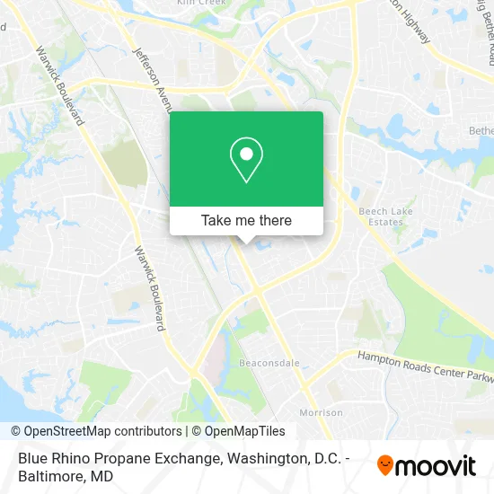 Blue Rhino Propane Exchange map