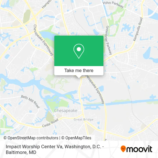 Impact Worship Center Va map