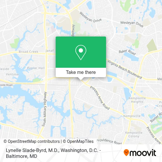 Lynelle Slade-Byrd, M.D. map