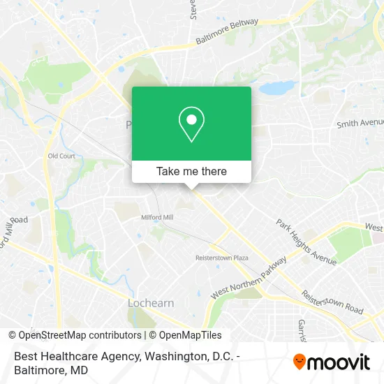 Best Healthcare Agency map