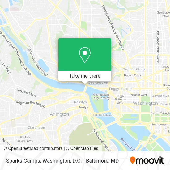 Sparks Camps map