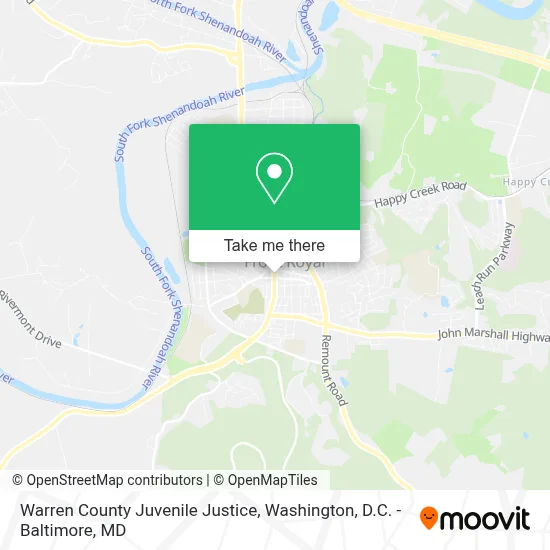 Warren County Juvenile Justice map