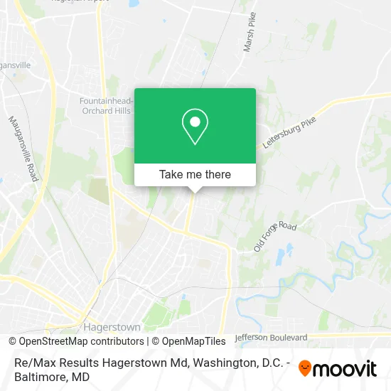 Re/Max Results Hagerstown Md map
