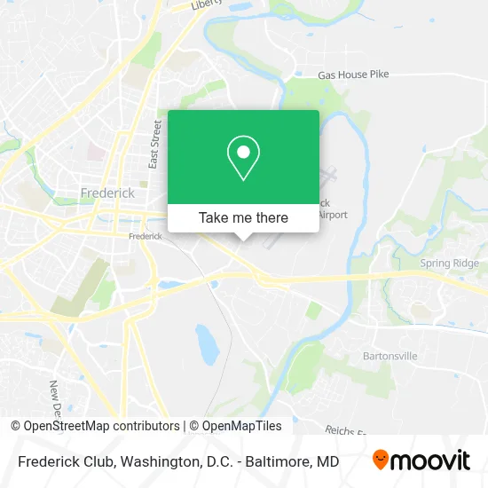 Frederick Club map