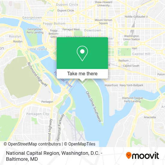 National Capital Region map