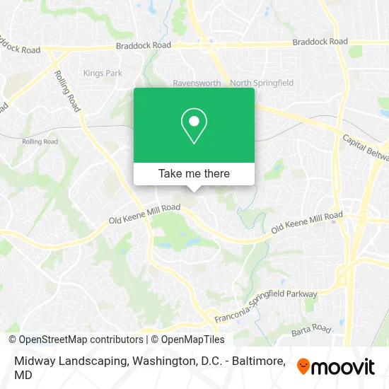 Midway Landscaping map