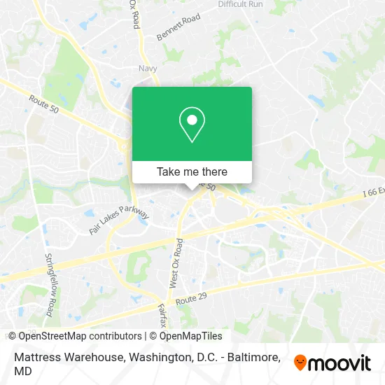 Mattress Warehouse map