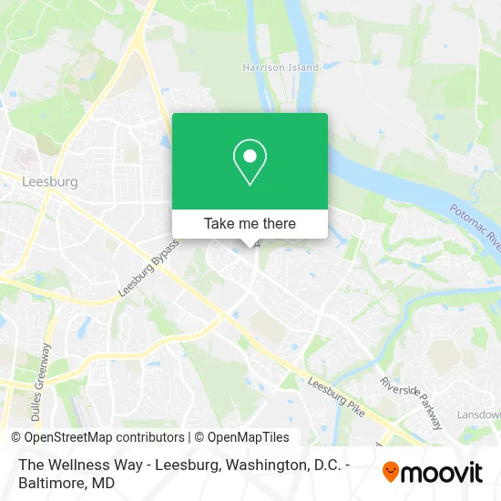 The Wellness Way - Leesburg map