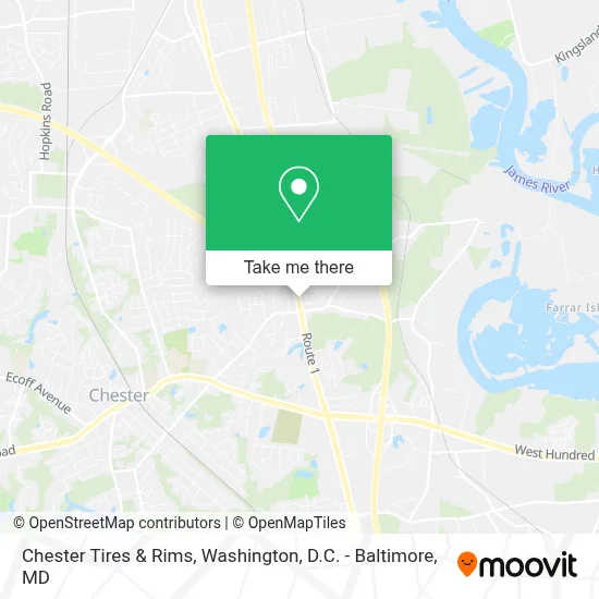 Chester Tires & Rims map