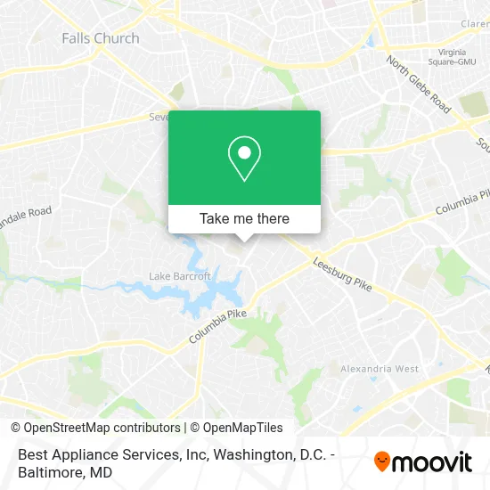 Best Appliance Services, Inc map
