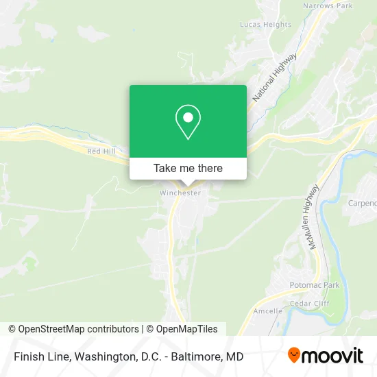 Finish Line map