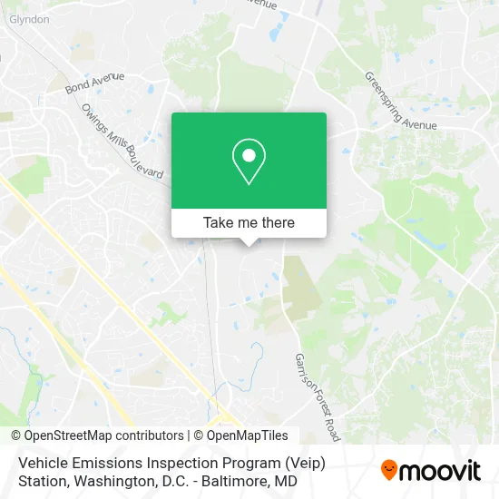 Vehicle Emissions Inspection Program (Veip) Station map