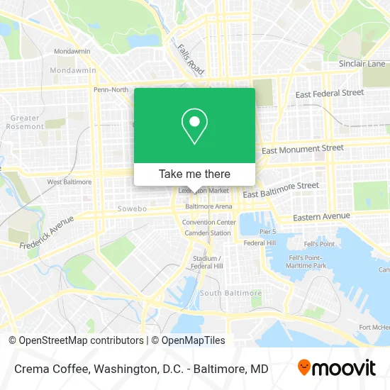 Crema Coffee map