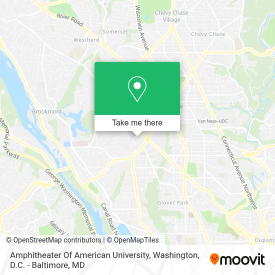 Amphitheater Of American University map