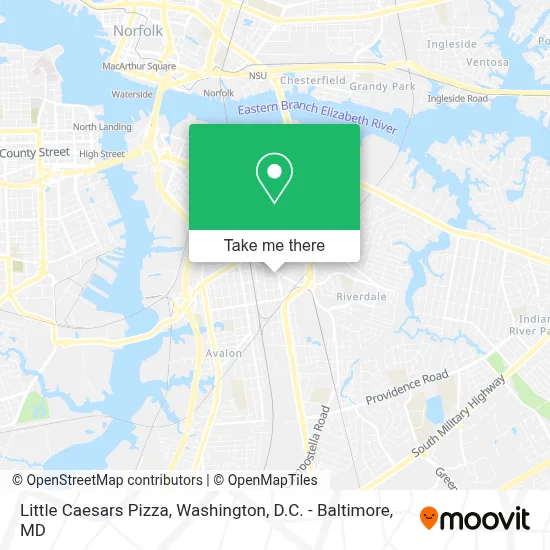 Little Caesars Pizza map