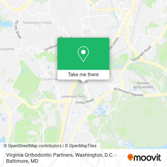 Virginia Orthodontic Partners map