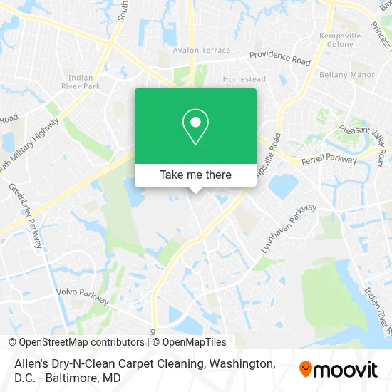 Allen's Dry-N-Clean Carpet Cleaning map