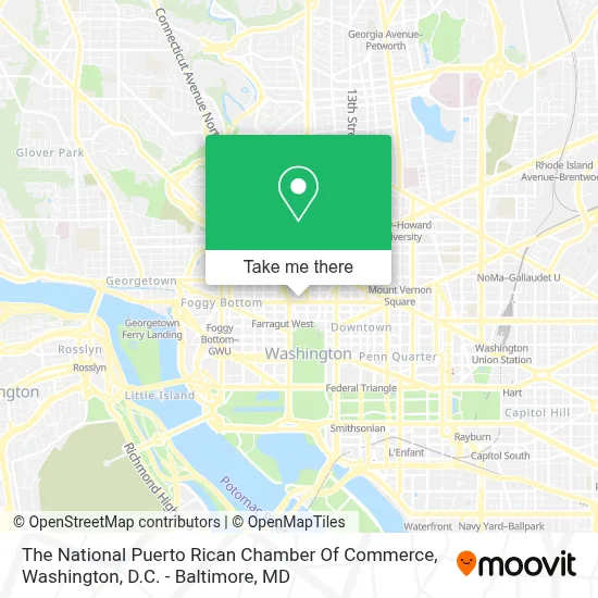 The National Puerto Rican Chamber Of Commerce map
