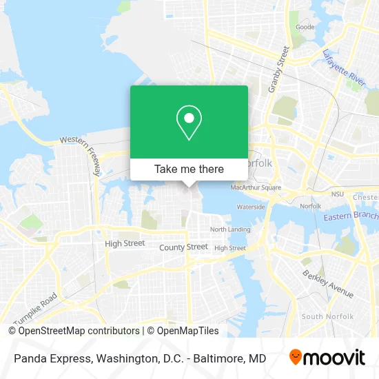 Panda Express map