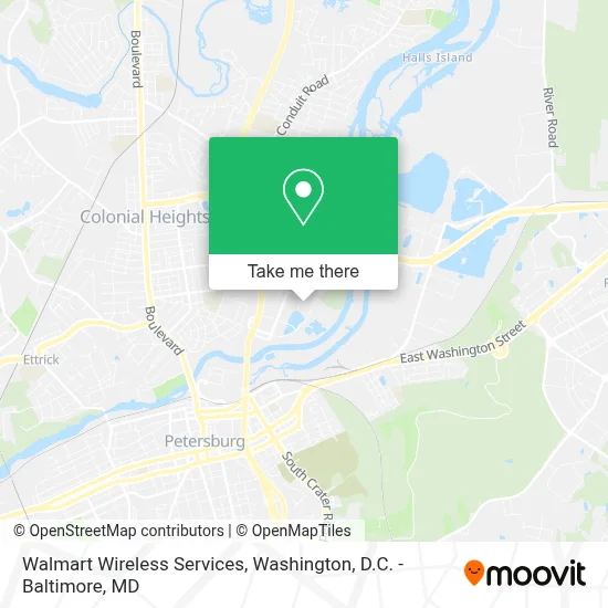 Walmart Wireless Services map