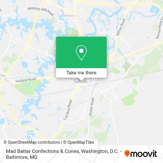 Mad Batter Confections & Cones map