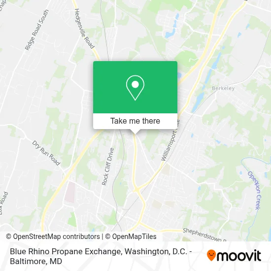 Blue Rhino Propane Exchange map