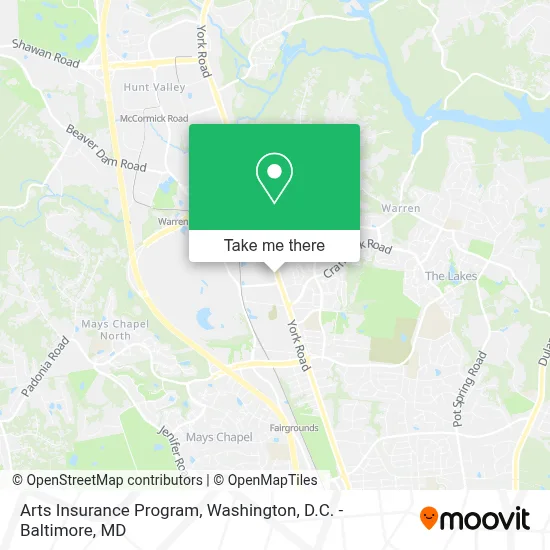 Arts Insurance Program map