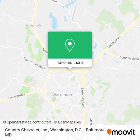 Country Chevrolet, Inc. map