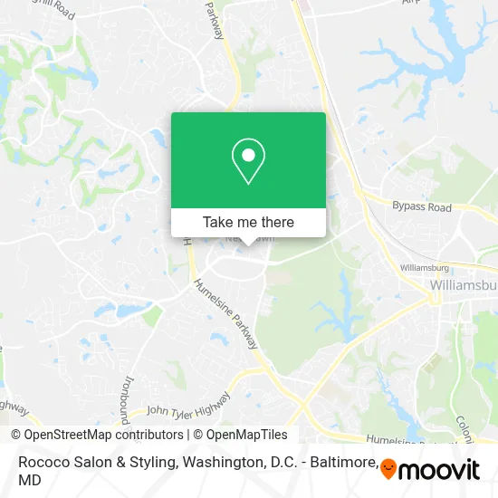 Rococo Salon & Styling map