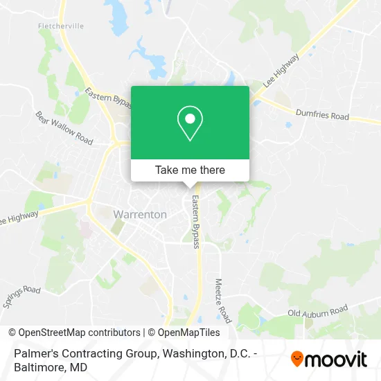 Palmer's Contracting Group map