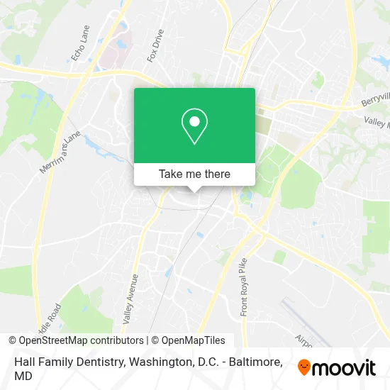 Hall Family Dentistry map