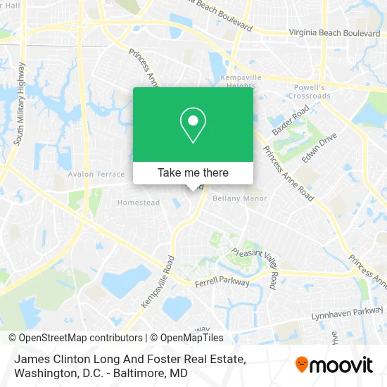 James Clinton Long And Foster Real Estate map