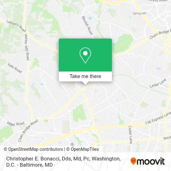 Christopher E. Bonacci, Dds, Md, Pc map