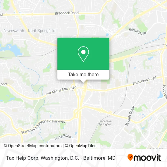 Tax Help Corp map