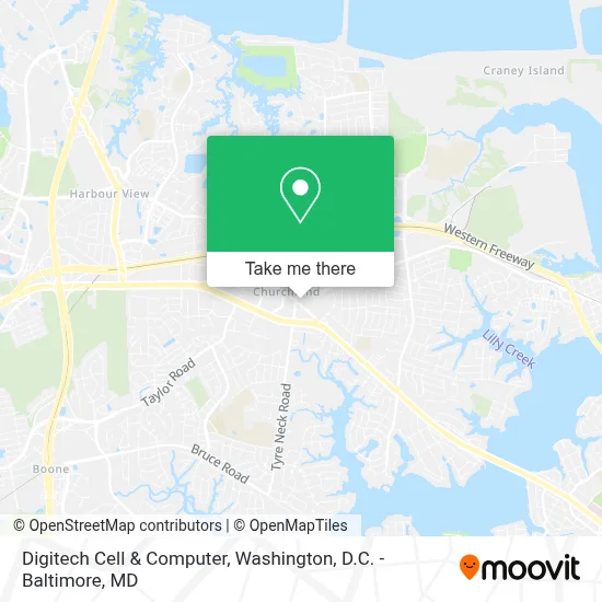 Digitech Cell & Computer map