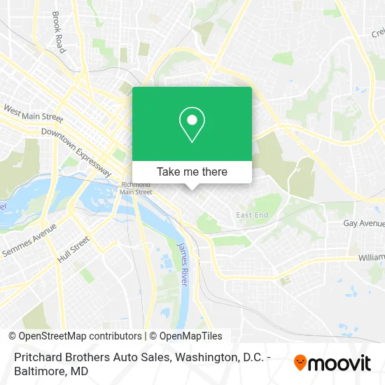 Pritchard Brothers Auto Sales map