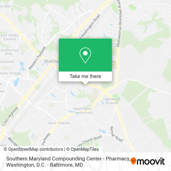 Southern Maryland Compounding Center - Pharmacy map